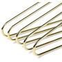 Quality Junior/Petite Gold Modern Heavy Duty Metal Hangers ? Clothing Thin Compact 14" Hanger ? Coated Metal Hangers for Wardrobe (Petite/Teens Size)