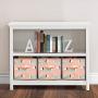Lush Decor Sausage Dog Fabric Covered 3 Piece Collapsible Storage Boxes Set, 14