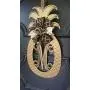 Gold Pineapple Monogram Fall Door Hanger Summer Wreaths Double Door Monogram Pineapple Black Gold Welcome Decor Black Gold Home Decor