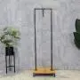HANS CAO Industrial Heavy Duty Rolling Garment Rack with Storage Shelves, Free-Standing Clothes Hanger, Garment Display Stand, 15.7L x 15.7W x 63H HANS CAO Industrial Heavy Duty Rolling Garment Rack with Storage Shelves, Free-Standing Clothes Hanger, Garment Display Stand, 15.7L x 15.7W x 63H