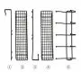 Coat Hook Metal Storage Rack with 2 Baskets & 5 Hooks Over The Door Organizer Decorative for Office, Bathroom, Bedroom Coat Hook Metal Storage Rack with 2 Baskets & 5 Hooks Over The Door Organizer Decorative for Office, Bathroom, Bedroom