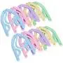 ETSAMOR 10PCS Travel Clothes Hangers Magic Portable Glamorous Plastic Folding Coat Hanger with Anti-slip Grooves for Outdoor Camping Hiking