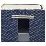 JJMG Stackable Storage Boxes Polka Dots Oxford Cloth Steel Frame Shelf Quilt Clothing Blanket Pillow Shoe Holder Container Organizer See-through Window double zipper Folding - Dark Blue (2 pack x 66L) JJMG Stackable Storage Boxes Polka Dots Oxford Cloth Steel Frame Shelf Quilt Clothing Blanket Pillow Shoe Holder Container Organizer See-through Window double zipper Folding - Dark Blue (2 pack x 66L)