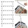 Half Toroidal Universal Metal Clothes Closet Hangers Clothing Organizer Hangers Clothing Organizer Clothes Hanger Rack 5pcs