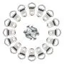 Comdox D Ring Picture Hangers 100-Pack Pro Quality Heavy Duty Picture Hooks with Screws, Picture Frame Hardware