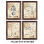 Original Howard Hughes Drawings - Plane Hanger Wall Decor - Airport Office Artwork - Set of 4 8 x 10 Unframed Patent Prints - Gift for Pilots, Flight Attendants, Engineers