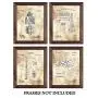 Original Howard Hughes Drawings - Plane Hanger Wall Decor - Airport Office Artwork - Set of 4 8 x 10 Unframed Patent Prints - Gift for Pilots, Flight Attendants, Engineers
