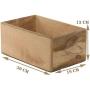 SAVON Storage Bin Container Boxes Wood Kitchen Bathroom Organizer Wooden Holder Rustic