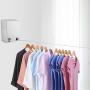 Strnek Retractable Clothesline Slip-Resistant Balcony Clothing Rope Laundry Rack Clothes Hanger ABS Case Pulley Clothes Line Hotel Style Clothing Drying Line(Silver)