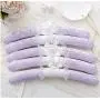 10pcs Random Color Top Grade Pretty Pink Purple Lace Satin Padded Clothes Hanger, Elegant Lace Wedding Dress Hanger for Bride Princess 10pcs Random Color Top Grade Pretty Pink Purple Lace Satin Padded Clothes Hanger, Elegant Lace Wedding Dress Hanger for Bride Princess
