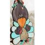 Too Cute Turkey Wooden Door Hanger Sign Decor