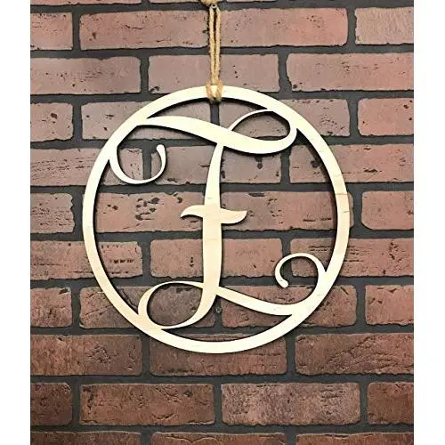 Monogram Door Hanger | Vine Letter Z | Unpainted Natural Wood Finish | Great for Year Round Door Decor Monogram Door Hanger | Vine Letter Z | Unpainted Natural Wood Finish | Great for Year Round Door Decor