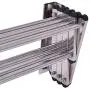 GJH One Wall Mounted Drying Rack Stainless Expandable Clothes Hanger Towel Laundry Room GJH One Wall Mounted Drying Rack Stainless Expandable Clothes Hanger Towel Laundry Room