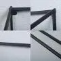 MBQQ Industrial Clothing Rack Wall Mounted,Garment Rack Display Rack Cloths Rack,Metal Clothes Racks for Hanging Clothes,Laundry Room Decor Rod,Black(2pcs)