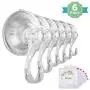 VISV Suction Cup Hooks, Removable Clear Heavy Duty Vacuum Suction Hooks with Cleaning Cloth Window Kitchen Bathroom Wall Hooks Hanger for Towel Loofah Sponge Cloth Key Christmas Wreath - 6 Packs VISV Suction Cup Hooks, Removable Clear Heavy Duty Vacuum Suction Hooks with Cleaning Cloth Window Kitchen Bathroom Wall Hooks Hanger for Towel Loofah Sponge Cloth Key Christmas Wreath - 6 Packs