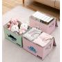 Toy Chest Kids Toy Cube Storage Boxes Large Decorative Storage Bin with Lid for Boys Girls Room