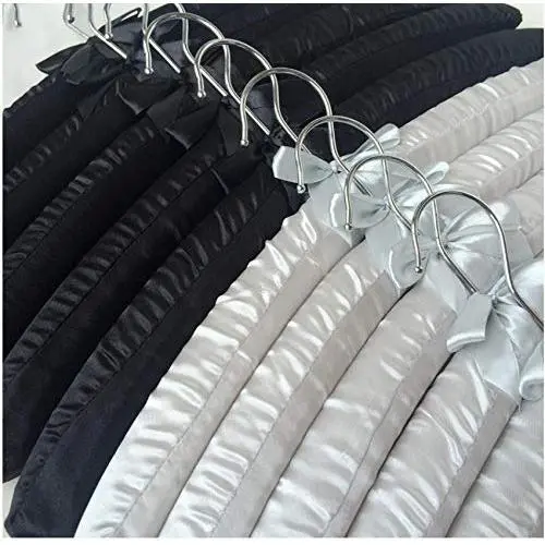 10pcs Sponge Hanger Beautiful Satin Hanger Men Clothes Hangers Trousers Clips Anti-Slip Hanger Random Color 10pcs Sponge Hanger Beautiful Satin Hanger Men Clothes Hangers Trousers Clips Anti-Slip Hanger Random Color