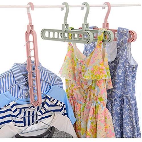 10pcs Random Color Multi-Port Support Circle Clothes Hanger,Clothes Drying Racks Multifunction Plastic Scarf Clothes Hanger Hangers Storage Rack