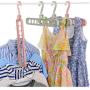 10pcs Random Color Multi-Port Support Circle Clothes Hanger,Clothes Drying Racks Multifunction Plastic Scarf Clothes Hanger Hangers Storage Rack