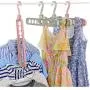 10pcs Random Color Multi-Port Support Circle Clothes Hanger,Clothes Drying Racks Multifunction Plastic Scarf Clothes Hanger Hangers Storage Rack
