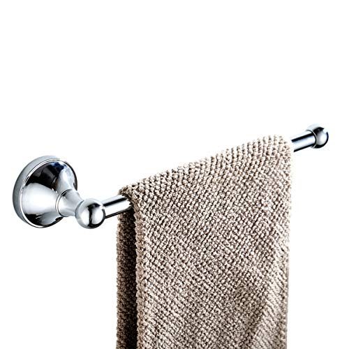 Flybath Open Towel Ring Bar Brass Hanger Holder Wall Mounted, 29 cm / 11.4 inches, Polished Chrome