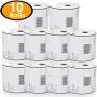 10 Rolls Dymo 1744907 Compatible 4XL Internet Postage Extra-Large 4" x 6" Shipping Labels, Strong Permanent Adhesive, Perforated