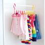 HJYPYJ Magic Hanger,PP Multifunction Folding Hanger,Durable Space-Saving Organizer Hangers, Non-Slip/B / 5 pcs