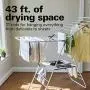 Hamilton Beach 83120 Foldable Clothes, Indoor A- A-Frame Drying Rack, White