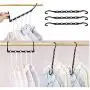 Multifunctional Folding Shirts Coat Clothes Hanger Holders Save Space Non-Slip Clothes Hanger Wardrobe Organizer Magic Hanger 10pcs