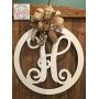 Metal Initial Door Hanger 24 inch ACM Metal Initial Sign Personalized Monogram Gift for Women Initial Door Wreath Metal Sign for Home Decor Metal Wall Decor Housewarming Wedding QUICK SHIPPING