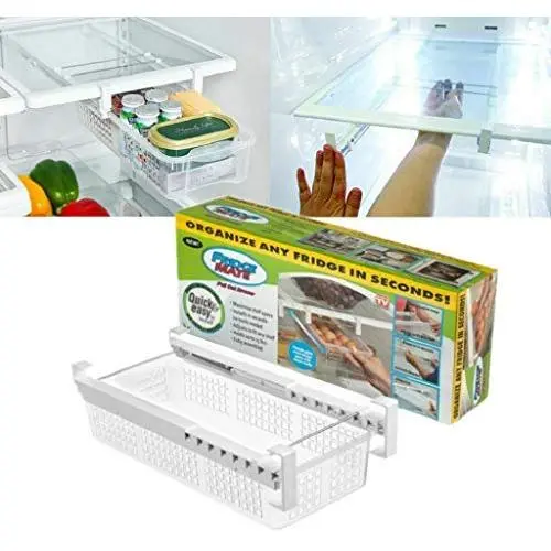 Creative Refrigerator Storage Boxes Fridge Mate Drawers Layer Storage Rack Refrigerator Pull Out Bin Organizer Fresh Spacer Egg storage Boxes (Style 1) Creative Refrigerator Storage Boxes Fridge Mate Drawers Layer Storage Rack Refrigerator Pull Out Bin Organizer Fresh Spacer Egg storage Boxes (Style 1)