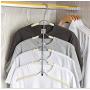 Multilayer Fish Bone Shape Stainless Steel Clothing Storage Racks Clothes Hanger Storage Holder Wardrobe Laundry Drying Rack 2pcs Random Color
