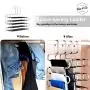 (6 Pack) Pants Hangers Non Slip S-Shaped 5 Layers Hangers, Closet Space Saver for Jeans Scarfs Ties and Other Clothes by Van & Co. (6 Pack) Pants Hangers Non Slip S-Shaped 5 Layers Hangers, Closet Space Saver for Jeans Scarfs Ties and Other Clothes by Van & Co.