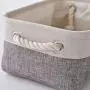 Baskets Storage Bins [6-Pack] Fabric Storage Baskets Cloth Baskets Empty Gift Baskets with Rope Handles Decorative Baskets for Organizing
