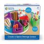 Learning Resources Create-a-Space Storage Center, Bright Colors, Classroom Craft Keeper, 10 Piece set