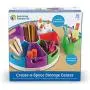 Learning Resources Create-a-Space Storage Center, Bright Colors, Classroom Craft Keeper, 10 Piece set