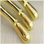 10 Pcs/Lot High Grade Beautiful Shiny Golden Wide Shoulder Luxury Gold Plastic Clothes Hanger Rack for Coats Pants Wedding Dress