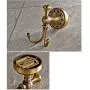 Jeterndy Kitchen Pendant Flower Carved Antique Brass Bathroom Kitchen Wall Mount Towel Robe Hooks Keys Hat Coat Clothes Hangers Bathroom Accessories (Color : Bronze, Size : One Size)
