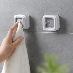 Cleaning Cloth Fashion Convenient Kitchen Storage Hooks Washing Cloth Hanger Rack Towel Holder Sucker Wall Window Bathroom Tool Random Color for Kitchen