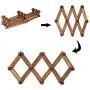 A- Coat Rack Hanger Expandable Coat Rack Wall Mounted 10 Hooks Clothes Hat Bag Hanger for Home Bedroom