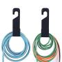 IPELY 2 Pack Hose Holder Hooks Wall Mounted 100 ft. Expandable Heavy Hose Storage Hanger Hooks Holder with 4 Screws