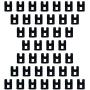 Miukada 60 PCS Hanger Hooks, Cascading Clothes Hanger Connector, Flocking Mini Hooks for Clothing & Closet Storage, Black.