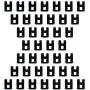 Miukada 60 PCS Hanger Hooks, Cascading Clothes Hanger Connector, Flocking Mini Hooks for Clothing & Closet Storage, Black.