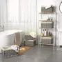 SONGMICS Storage Bins, Set of 6 Rattan-Style Storage Baskets, Decorative Bins with Cotton Liner for Shelf, Toy Organizer for Bedroom Closet Laundry Room, 15.8 x 11.8 x 9.8 Inches, Gray URRB256WG SONGMICS Storage Bins, Set of 6 Rattan-Style Storage Baskets, Decorative Bins with Cotton Liner for Shelf, Toy Organizer for Bedroom Closet Laundry Room, 15.8 x 11.8 x 9.8 Inches, Gray URRB256WG