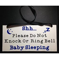 Baby Sleeping Please Do Not Knock or Ring Bell Door Hanger/Wood Sign