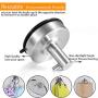 UMIRIO 2 Pack Powerful Suction Cup Hooks Stainless Steel Towel Robe Hooks for Hanging Bathroom Hangers and Hooks Heavy Duty Bathrobe Shower Hook Holder Hotel Kitchen Hook Wall Hangers,Brushed
