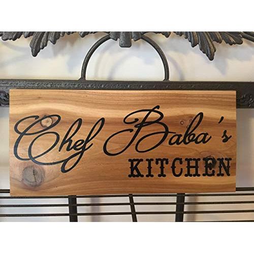 Personalized Kitchen Sign, Reclaimed Cedar 12x5 with Hanger, Rustic Country Elegant Wood Sign, Unique Gift, Housewarming Gift, Anniversary Gift, Birthday Gift, Wedding Gift, Kitchen Decor, Home Decor