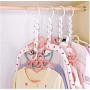 10Pc Space Saving Hanger Plastic Cloth Hanger Hook Multipurpose Magic Clothes Hanger with Hook Closet Storage Organizer