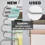Myfolrena Pants Hangers, Updated S Shaped Hanger Non Slip Clothes Hanger Space Saving for Jeans Trousers Slacks Leggings (Teal-4 Pack) Myfolrena Pants Hangers, Updated S Shaped Hanger Non Slip Clothes Hanger Space Saving for Jeans Trousers Slacks Leggings (Teal-4 Pack)