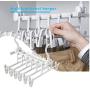 2pcs Magic Hanger Space Saving Hanger Multi-Function Cloth Hanger Hook Organizer Wardrobe Save Practical Hook Closet Pants Clip